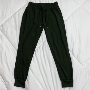 army green athletic joggers